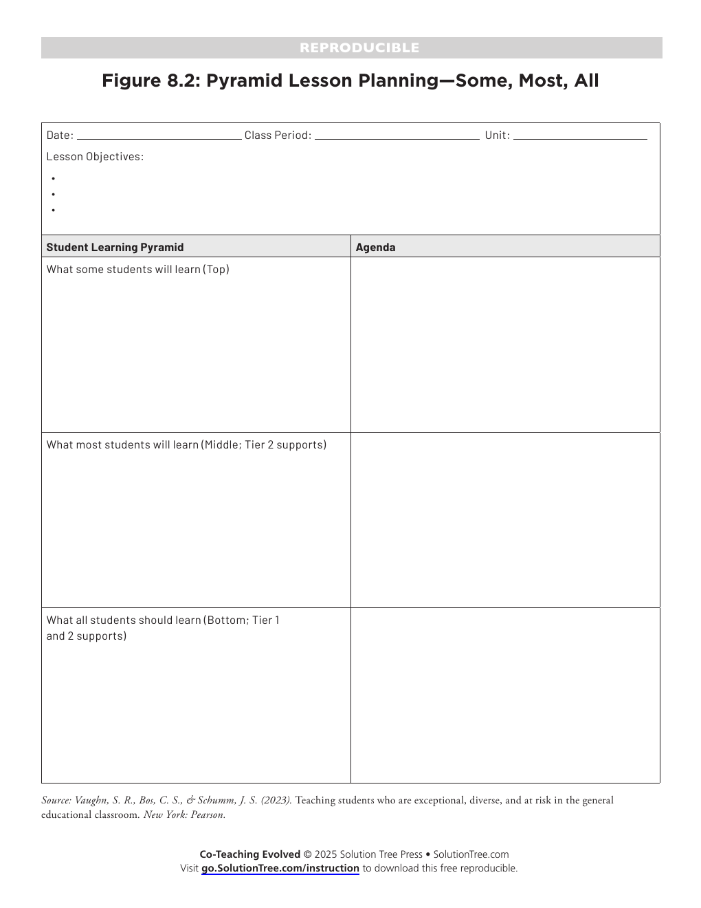 First page preview of Pyramid Lesson Planning: Some, Most, All