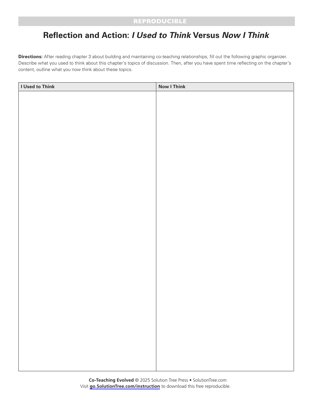 First page preview of Reflection: I Used to Think, Now I Think